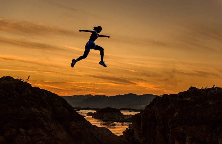 achieve, woman, girl, jumping, running, sports, sportive, athletic, athlete, runner, adventure, challenge, competition, courage, dangerous, determination, fast, freedom, enjoy, high, jump, leap, outdoor, over, rush, nature, silhouette, success, successful, sunrise, winner, young
